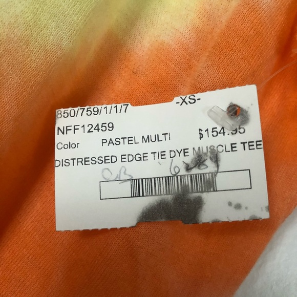 NWT Autumn Cashmere Rainbow Tie Dye Tank - Picture 4 of 5